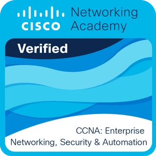 CCNA: Enterprise Networking, Security, and Automation badge