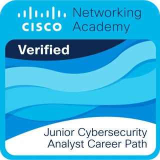 Junior Cybersecurity Analyst Career Path badge